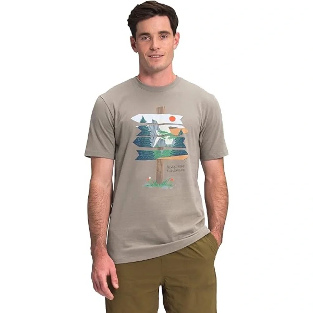 The North Face Men's Taupe Graphic Tee